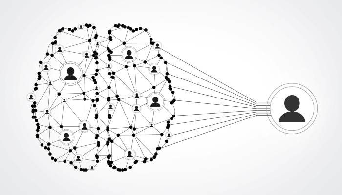 Network of People - Brain Wired to Be Social